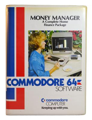 PACKAGING, PRODUCT - MONEY MANAGER COMMODORE 64 SOFTWARE