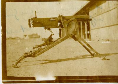 DIGITAL IMAGE - MAXIM MACHINE GUN CAPTURED DURING WWI