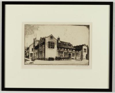 ETCHING: 'THE MODERN SCHOOL PERTH', AUSTIN H. PLATT