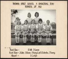 PHOTOGRAPH: THOMAS STREET SCHOOL BASKETBALL TEAM, 1965