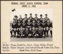 PHOTOGRAPH: THOMAS STREET FOOTBALL TEAM UNDER 12 1965