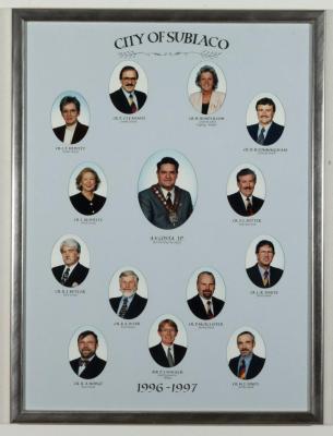 PHOTOGRAPH (FRAMED): CITY OF SUBIACO COUNCIL PHOTOS 1996-1997