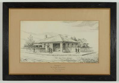 DRAWING: 'THE OLD POST OFFICE, SUBIACO', THEO A. KEMMIS