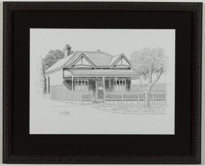 DRAWING: 'UNKNOWN HOUSE IN SUBIACO', PETER HARPER