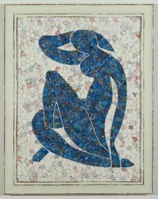 MIXED MEDIA: 'FEMALE NUDE AFTER PICASSO', MICHAEL JOHN SCOTT