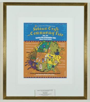 POSTER: SUBIACO CRAFT AND COMMUNITY FAIR, 2001