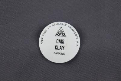 APEX NAME BADGE CAM CLAY