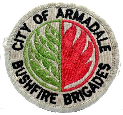 CLOTH BADGE COA BUSHFIRE BRIGADES