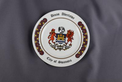 COMMEMORATIVE PLATE CITY OF SWANSEA