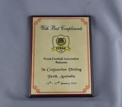 PLAQUE-PERAK F.A.