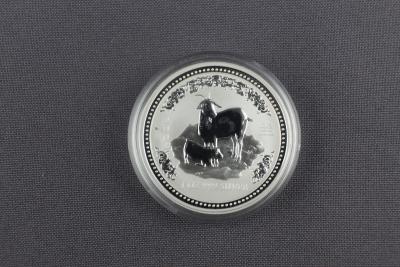 SILVER $1 COIN YEAR OF THE GOAT 2003