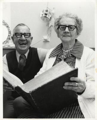 ROBERT JAMES MACKINTOSH WITH HIS MOTHER MARY ANN MACKINTOSH (NEE LAHIFF)
