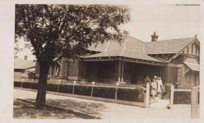 PHOTOGRAPH: HOUSE AT 173 HAMERSLEY ROAD, SUBIACO WITH ROBERTS FAMILY