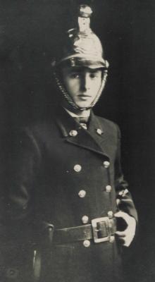 PHOTOGRAPH (COPY): WILLIAM H. WILLIAMS, VOLUNTEER FIRE BRIGADE, SUBIACO, CIRCA 1920