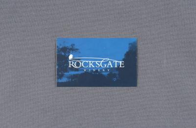 BUSINESS CARD - ROCKSGATE WINERY