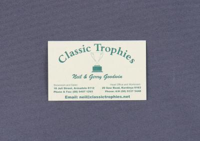 BUSINESS CARD - CLASSIC TROPHIES