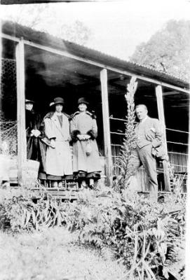 Bessie and Alex McCallum on the verandah.