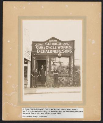 PHOTOGRAPH: D. CHALONER GUN AND CYCLE WORKS