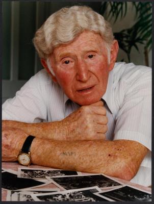 PHOTOGRAPH: BEN COUSINS - AUSCHWITZ SURVIVOR, C.1990