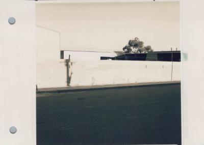 PHOTOGRAPH (PROOF SHEET): WALL WITH BUILDING BEHIND, SONYA SEARS