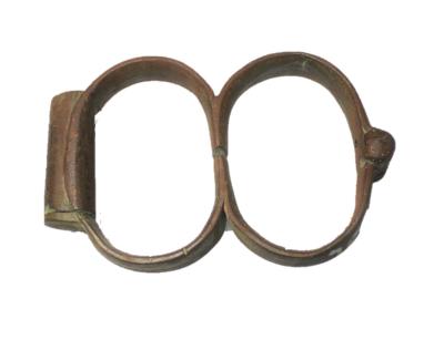 PAIR OF UNARTICULATED HANDCUFFS