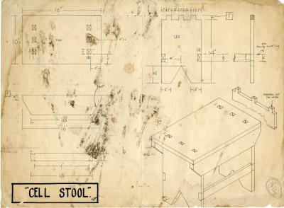 PLAN DRAWING CELL STOOL