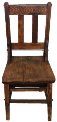 UPRIGHT WOODEN CHAIR