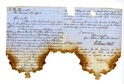 REMNANT OF HANDWRITTEN LETTER