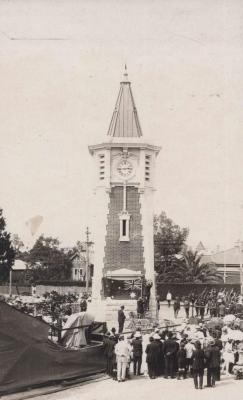 POSTCARD: UNVEILING OF SUBIACO WAR MEMORIAL