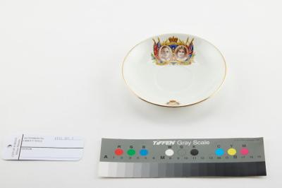 SAUCER - CORONATION OF KING GEORGE VI AND QUEEN ELIZABETH
