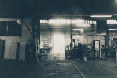 PHOTOGRAPH: INTERIOR OF ARCUS FACTORY, SONYA SEARS, 1997