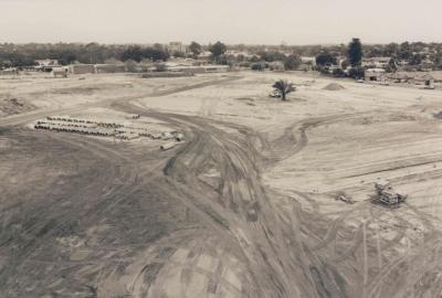 PHOTOGRAPH: CLEARED HUMES SITE PRIOR TO REDEVELOPMENT, SONYA SEARS, 1997