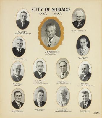 PHOTOGRAPH: MAYOR AND COUNCILLORS 1954/5 - 1955/6