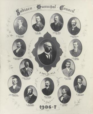 PHOTOGRAPH: MAYOR AND COUNCILLORS 1906 - 1907