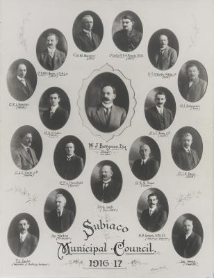 PHOTOGRAPH: MAYOR AND COUNCILLORS 1916 - 1917