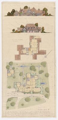 Sketch plans of proposed residence for T.J.B. Wearne.