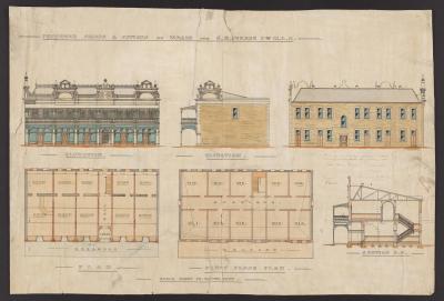 Proposed shops and offices at Wagin,for C.A. Piesse Esq., MLC.