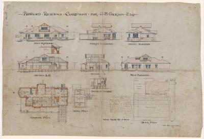 Proposed residence for A.H. Dickson, Esq., Claremont.