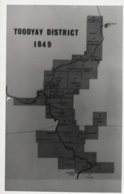 PHOTO OF MAP TOODYAY DISTRICT 1849