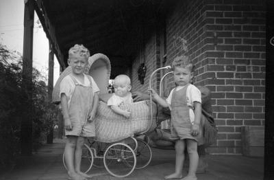 Val Wilkinson with his sons Neil, Donald and Steven