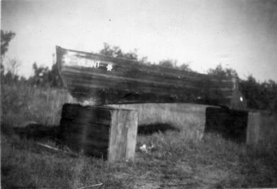 Don Wilkinson's canoe "Valiant"