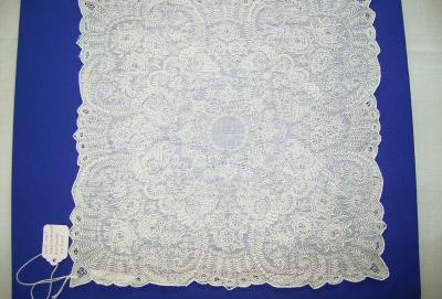 WHITE WORK, HANDKERCHIEF
