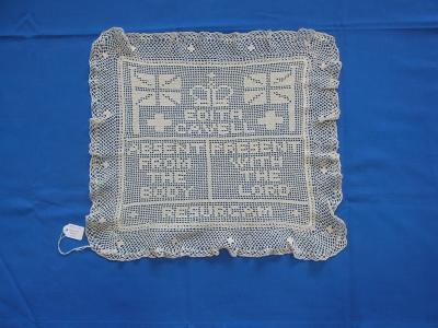 CROCHET, FILET, CUSHION COVER