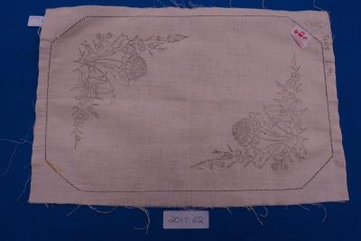 STAMPED LINEN, TRAY CLOTH