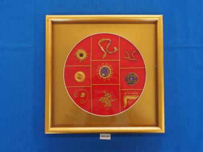 GOLD WORK, SAMPLER PICTURE