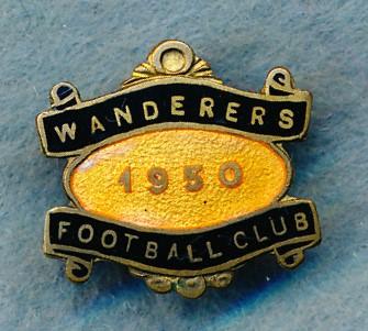 Wanderers Football Club Membership Badge 1950