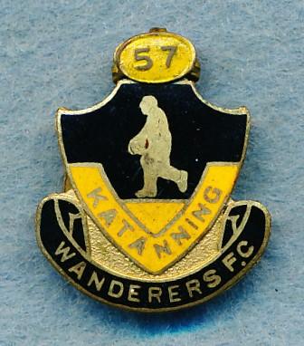 Katanning Wanderers Football Club Membership Badge 1957