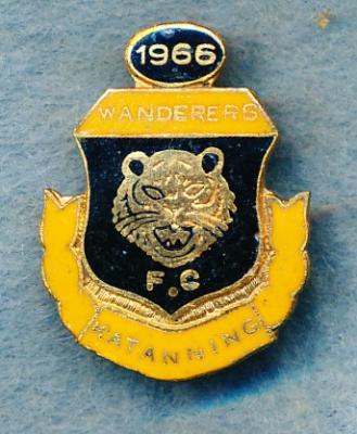 Katanning Wanderers Football Club Membership Badge 1966