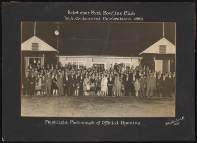 PHOTOGRAPH: CENTENNIAL CELEBRATIONS OF KITCHENER PARK BOWLING CLUB 1929