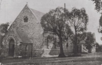 PHOTOGRAPH (COPY): ST. JOSEPHS, FIRST CONVENT CHURCH AND SCHOOL OF THE SISTERS OF ST. JOHN OF GOD, SUBIACO, 1902